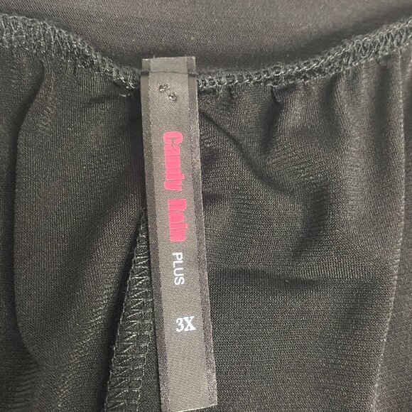 Candy Rain – Woman –  Shoulder Strap Dress – Black  – Plus size 3x - Picture 3 of 11